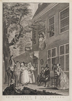 KG 07305
<br/>
De ambassadeur der Labberlotten in de herberg 't Bokki
<br/>
<em>Delfos, Abraham (1731-1820)</em>